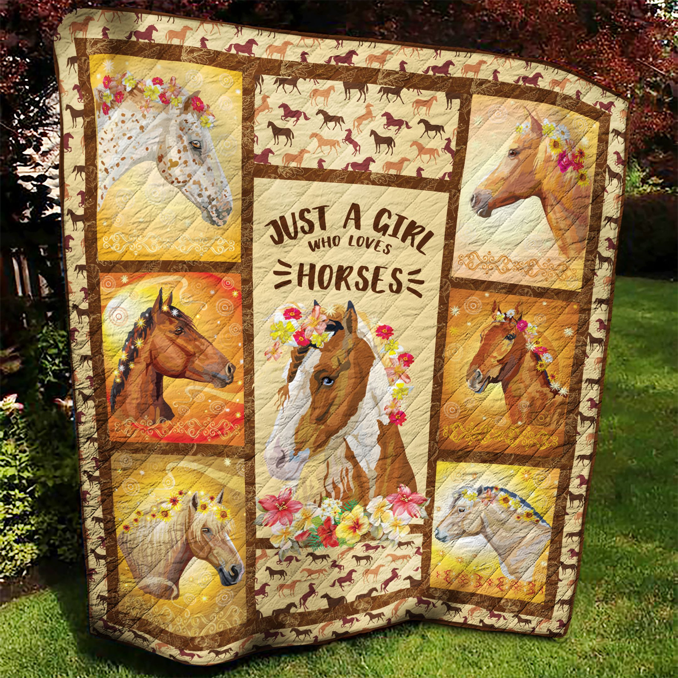 Horse AAA170933TA Quilt Blanket