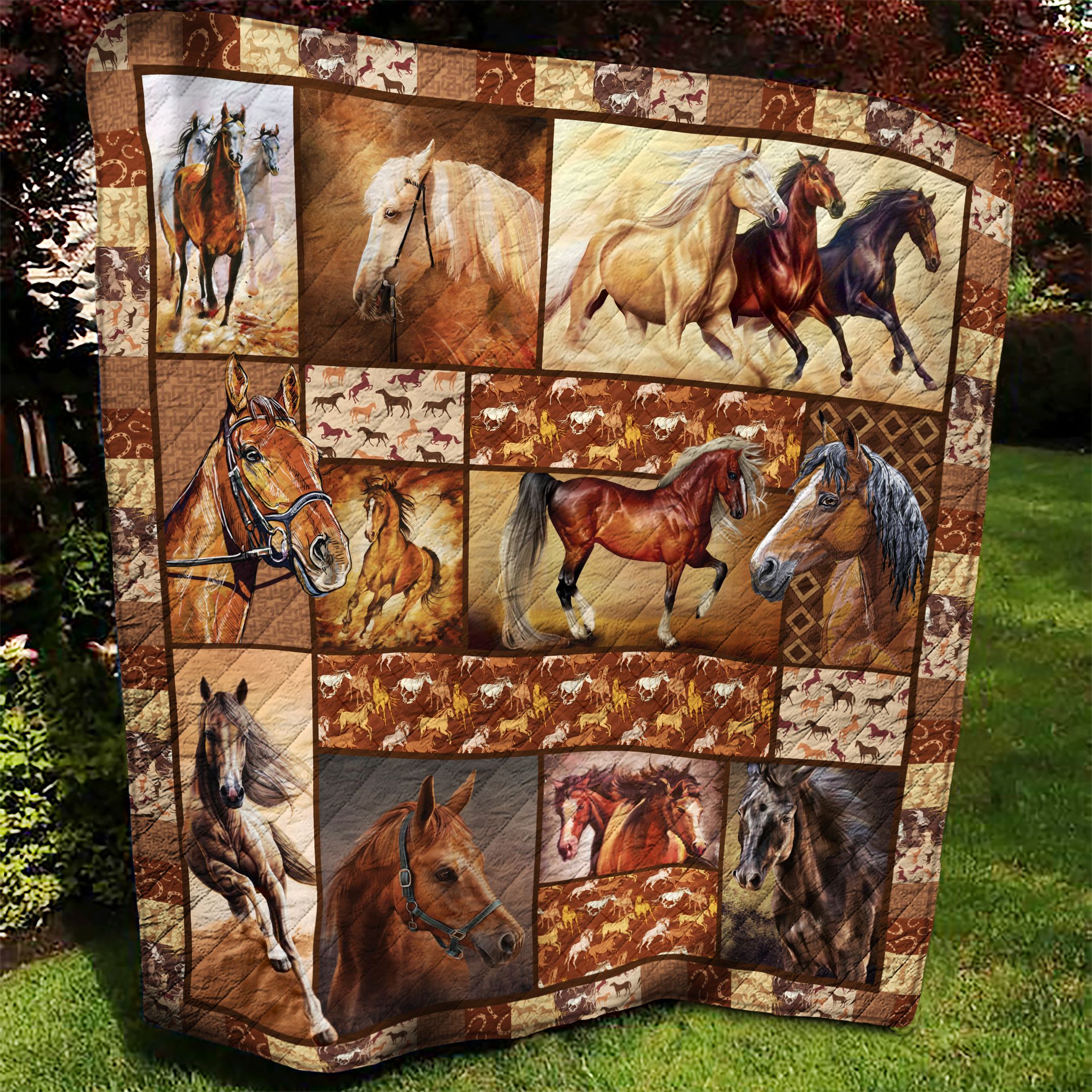Horse AAA170934TA Quilt Blanket