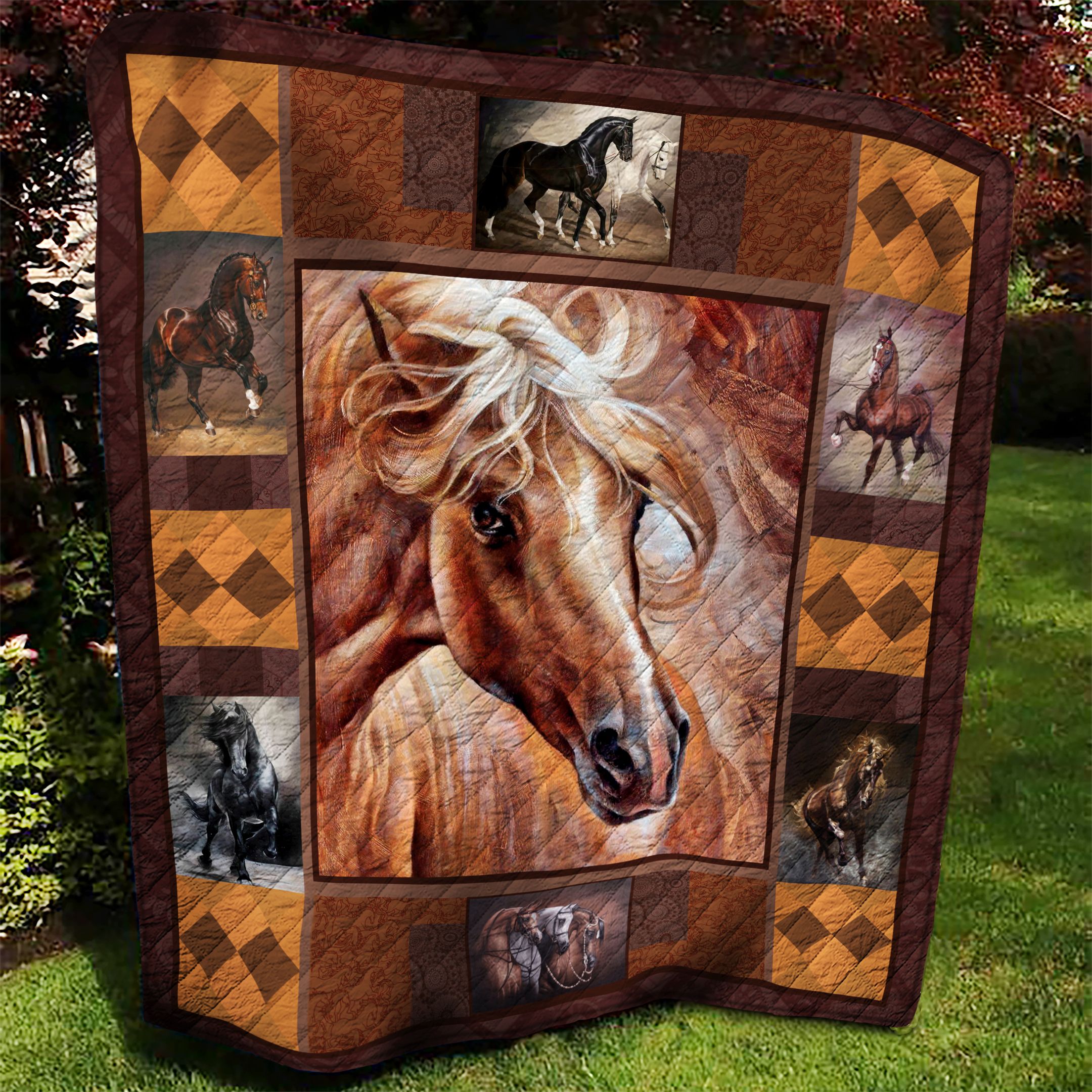 Horse AAA170936TA Quilt Blanket