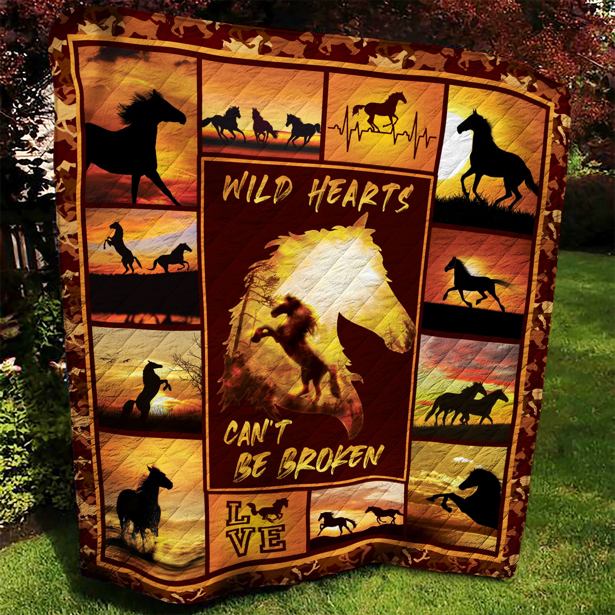 Horse AAA170937TA Quilt Blanket