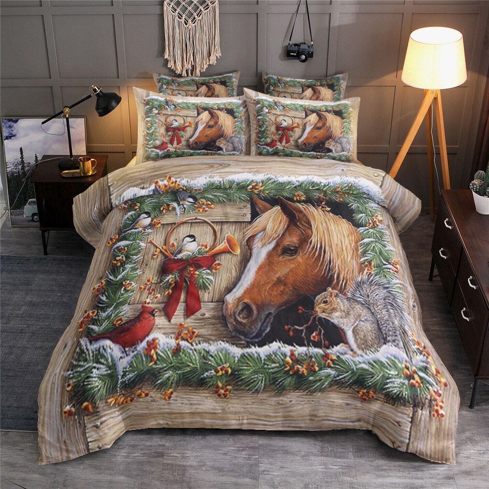 Horse And Bird Bedding Set