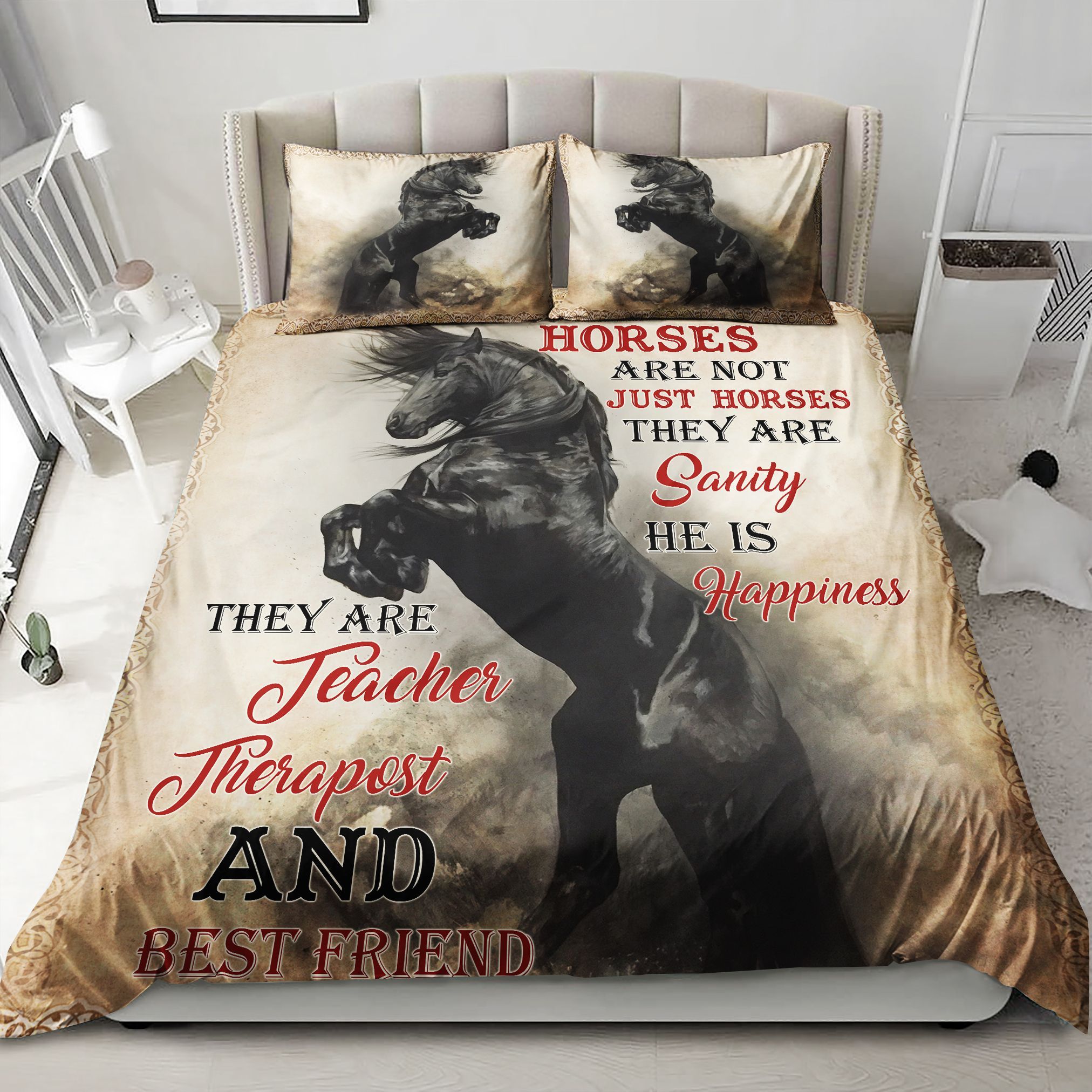 Horse Are Not Heart Horse They Are Sanity Bedding Set