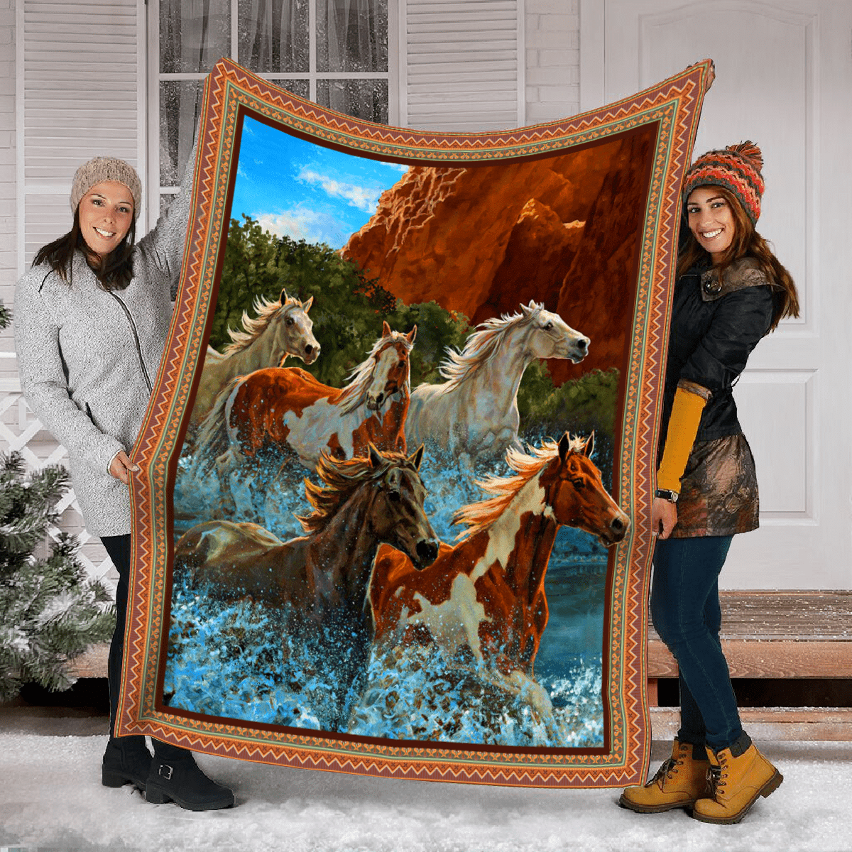 Horse Art Fleece Blanket