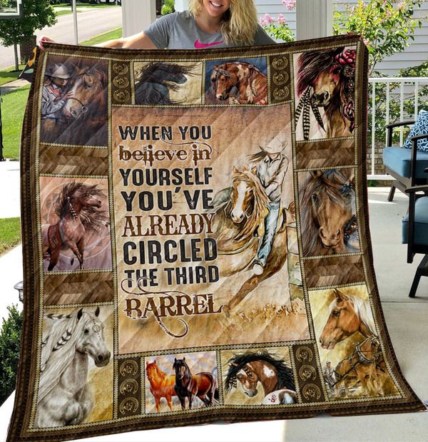 Horse Barrel Quilt Blanket DHC150120763TD