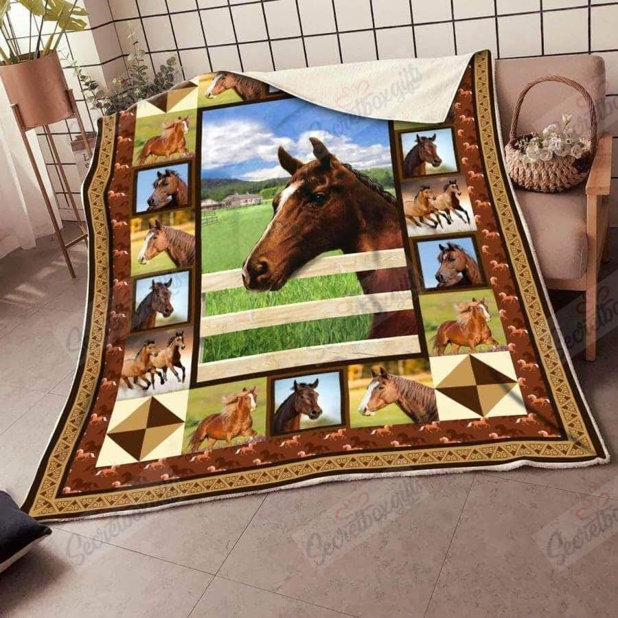Horse Beautiful Fleece Blanket