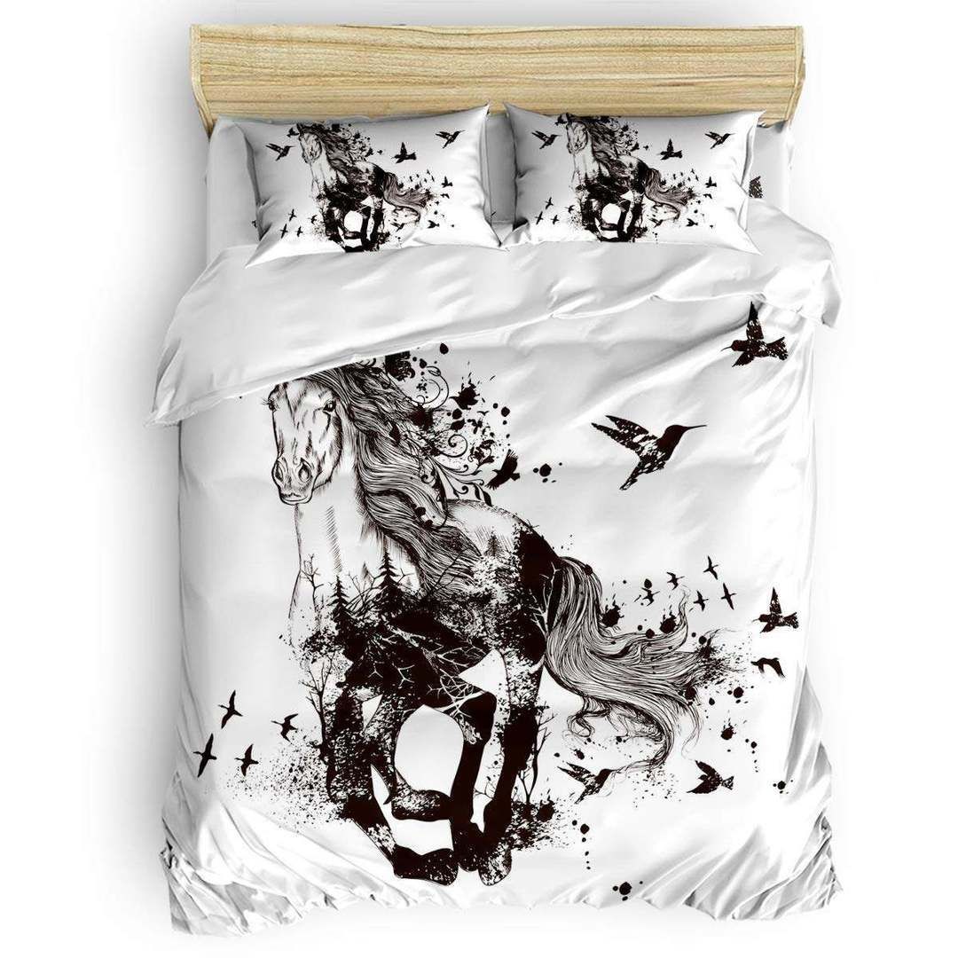 Horse Bird Bedding Set