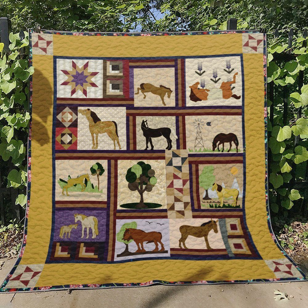 Horse BL250708B Quilt Blanket