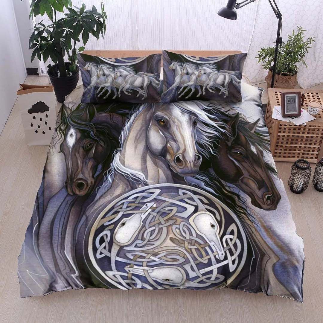 Horse Cotton Bed Sheets Spread Comforter Duvet Cover Cotton Bed Sheets Spread Comforter Bedding Set
