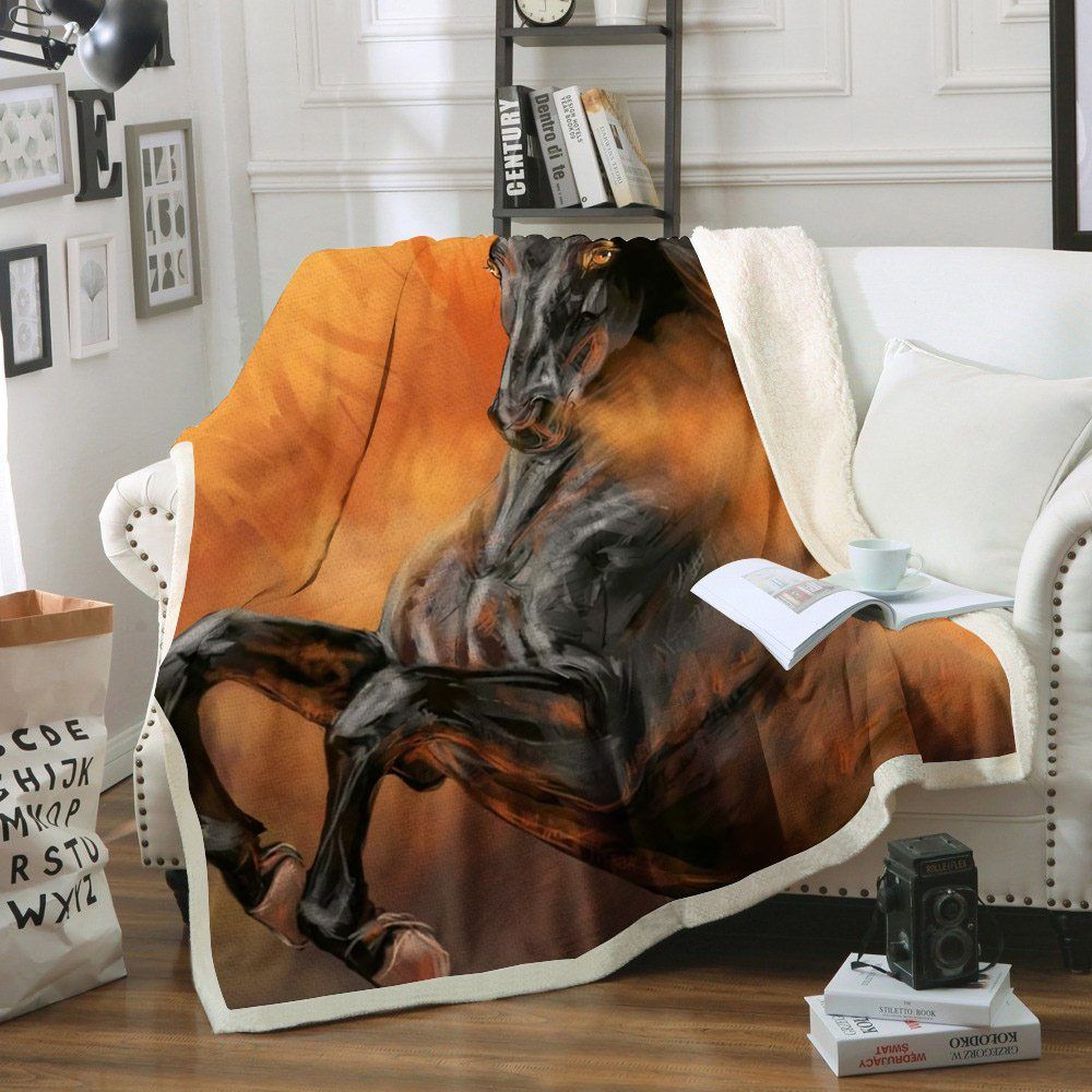 Horse Sherpa Fleece