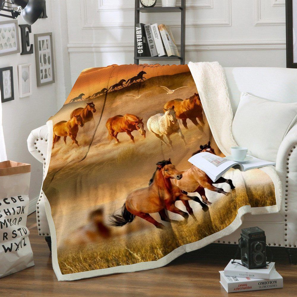 Horse Sherpa Fleece
