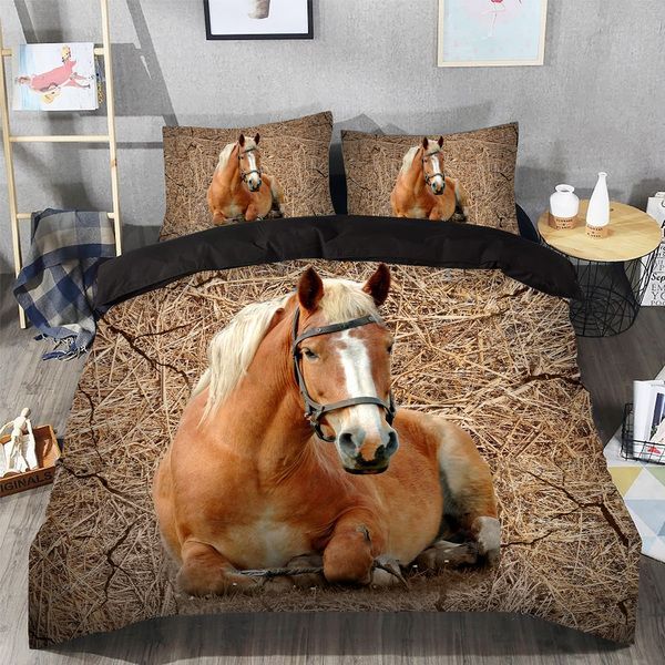 Horse Camo Bedding Set