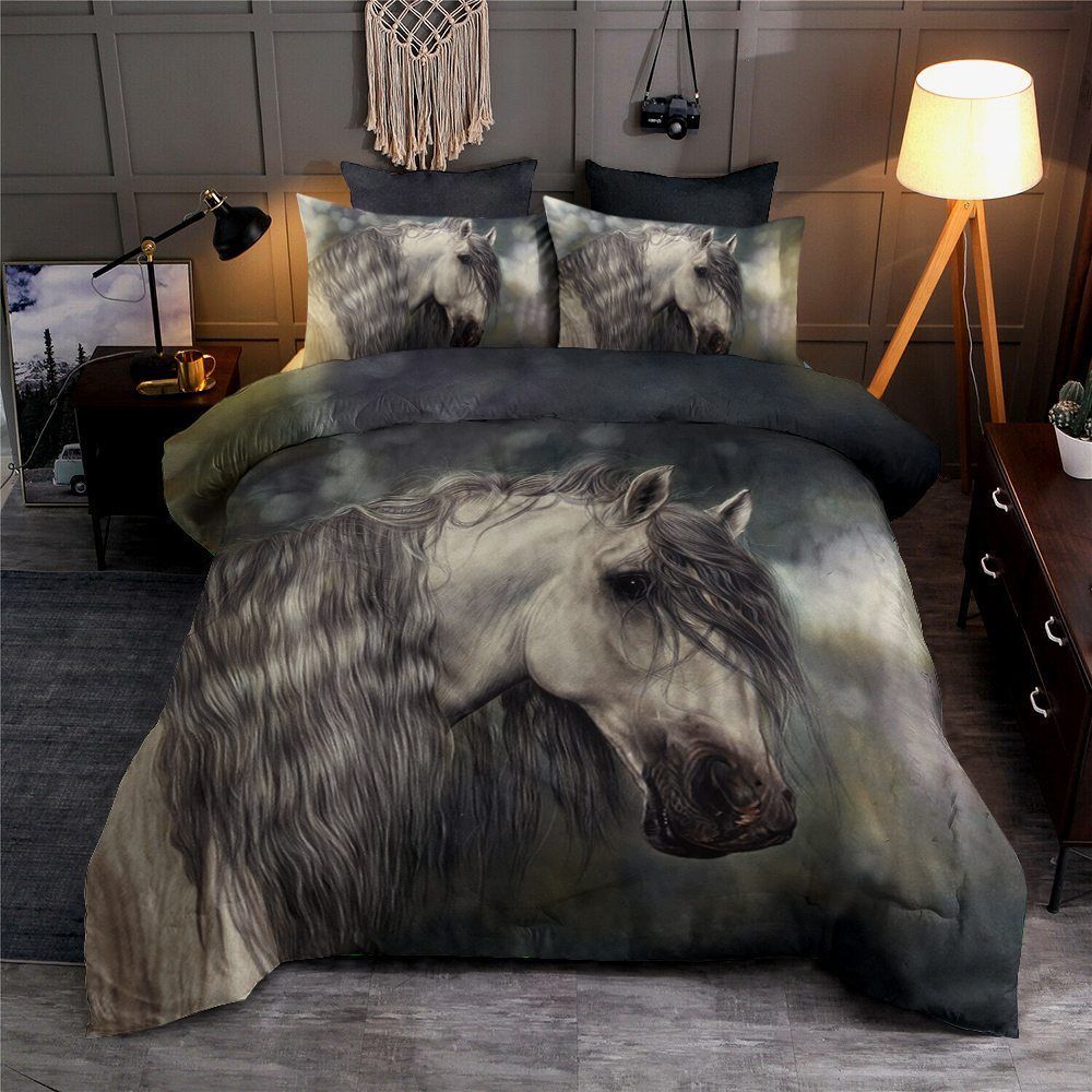 Horse Cotton Bed Sheets Spread Comforter Bedding Set