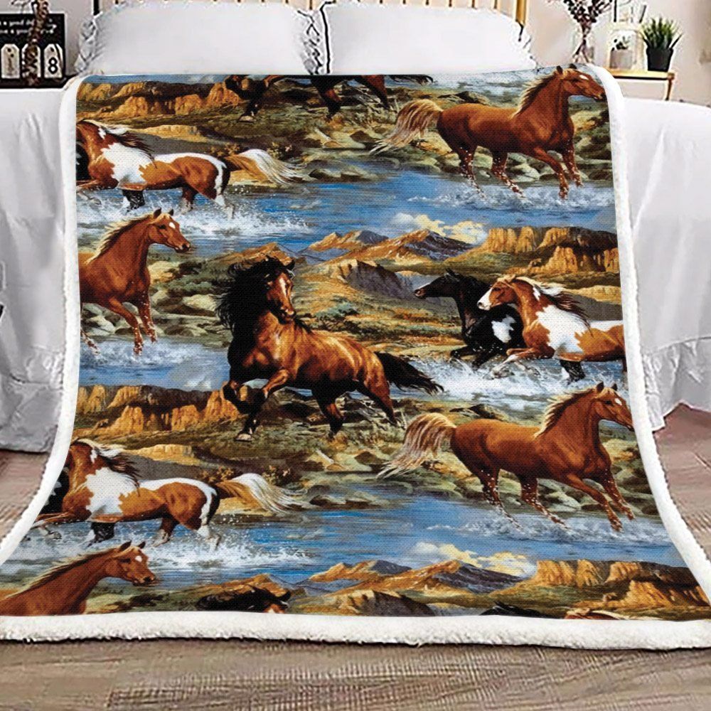 Horse Sherpa Fleece