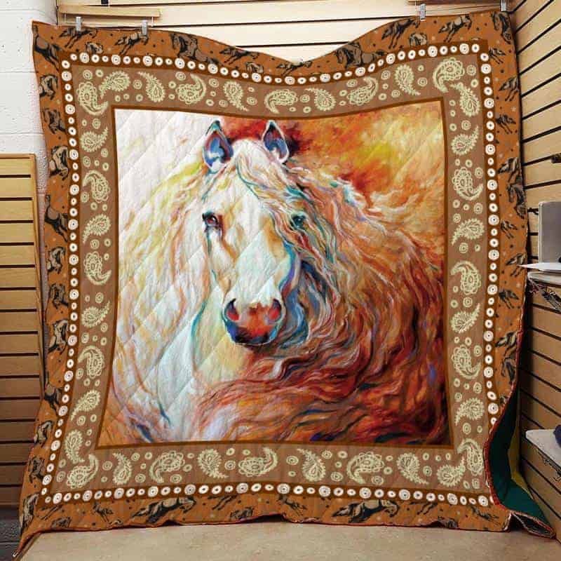 Horse CLA1610157Q Quilt Blanket