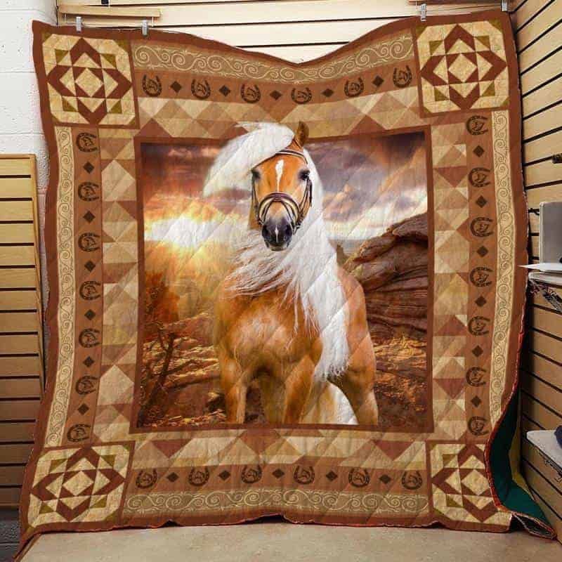 Horse CLA1610171Q Quilt Blanket