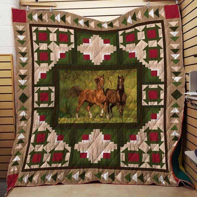 Horse CLA1610197Q Quilt Blanket