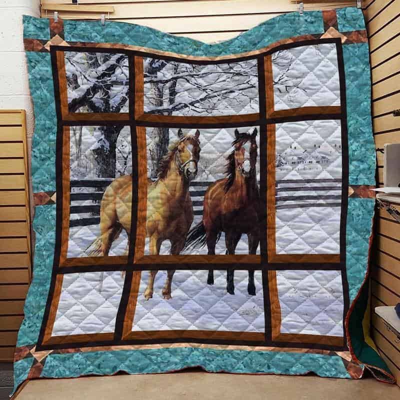 Horse CLA1610224Q Quilt Blanket