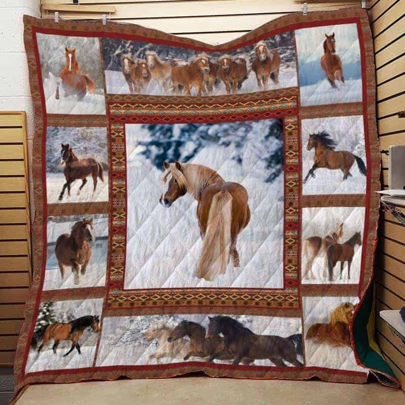 Horse CLA1610238Q Quilt Blanket