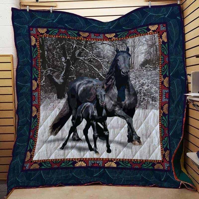Horse CLA1610240Q Quilt Blanket