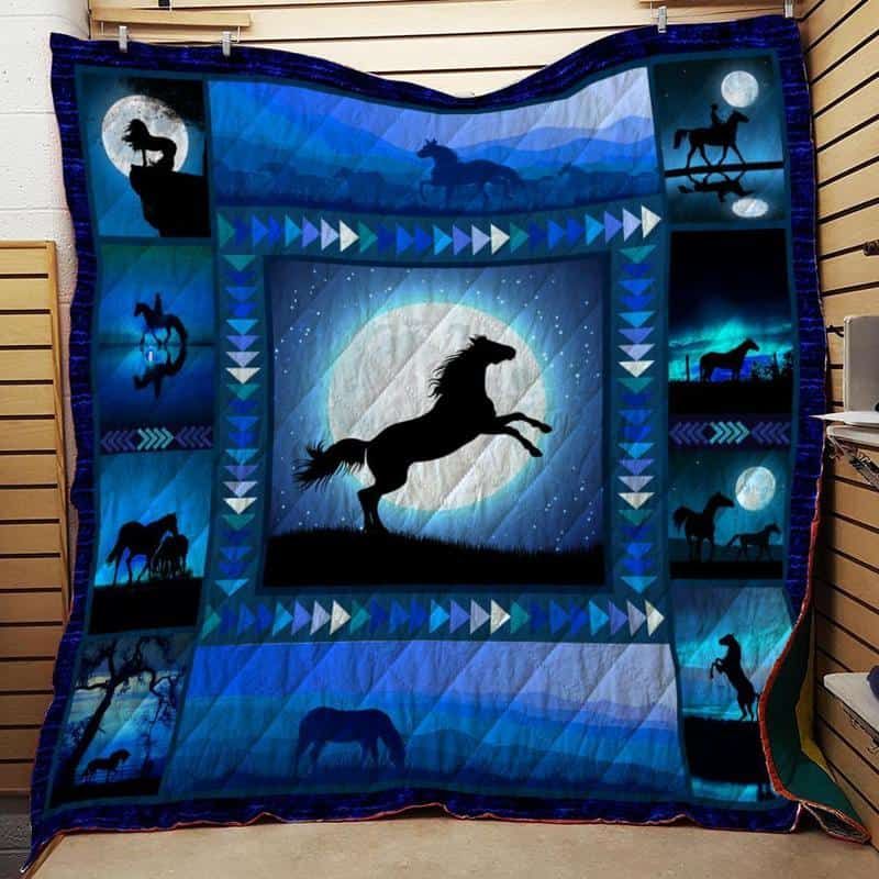 Horse CLA1610243Q Quilt Blanket