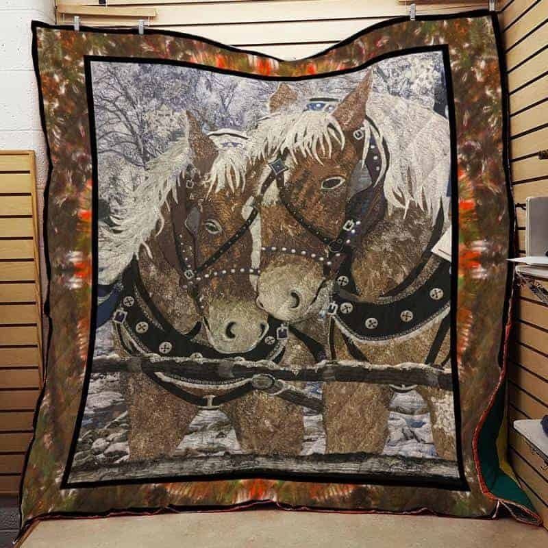 Horse CLA1610264Q Quilt Blanket
