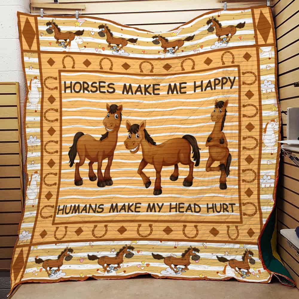 Horse CLA1610783Q Quilt Blanket
