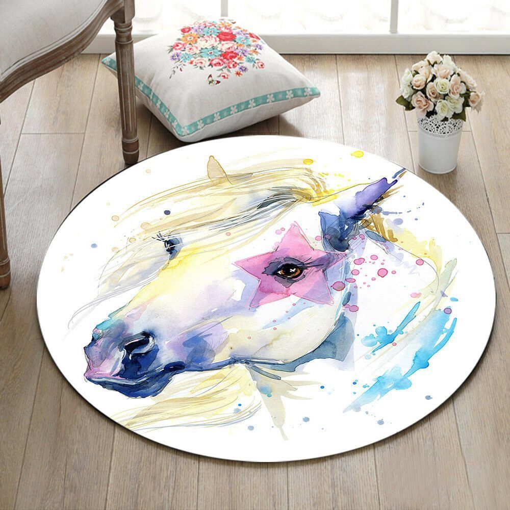 Horse Round Carpet