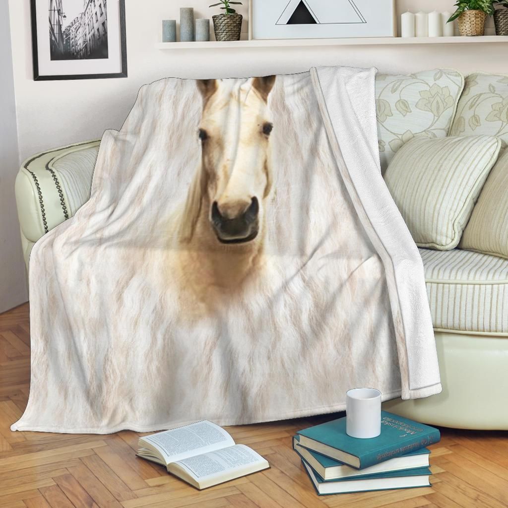 Horse Sherpa Fleece Blanket