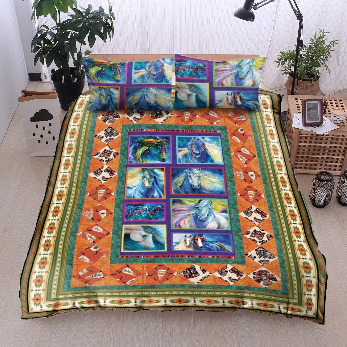 Horse Colorful Bedding Set