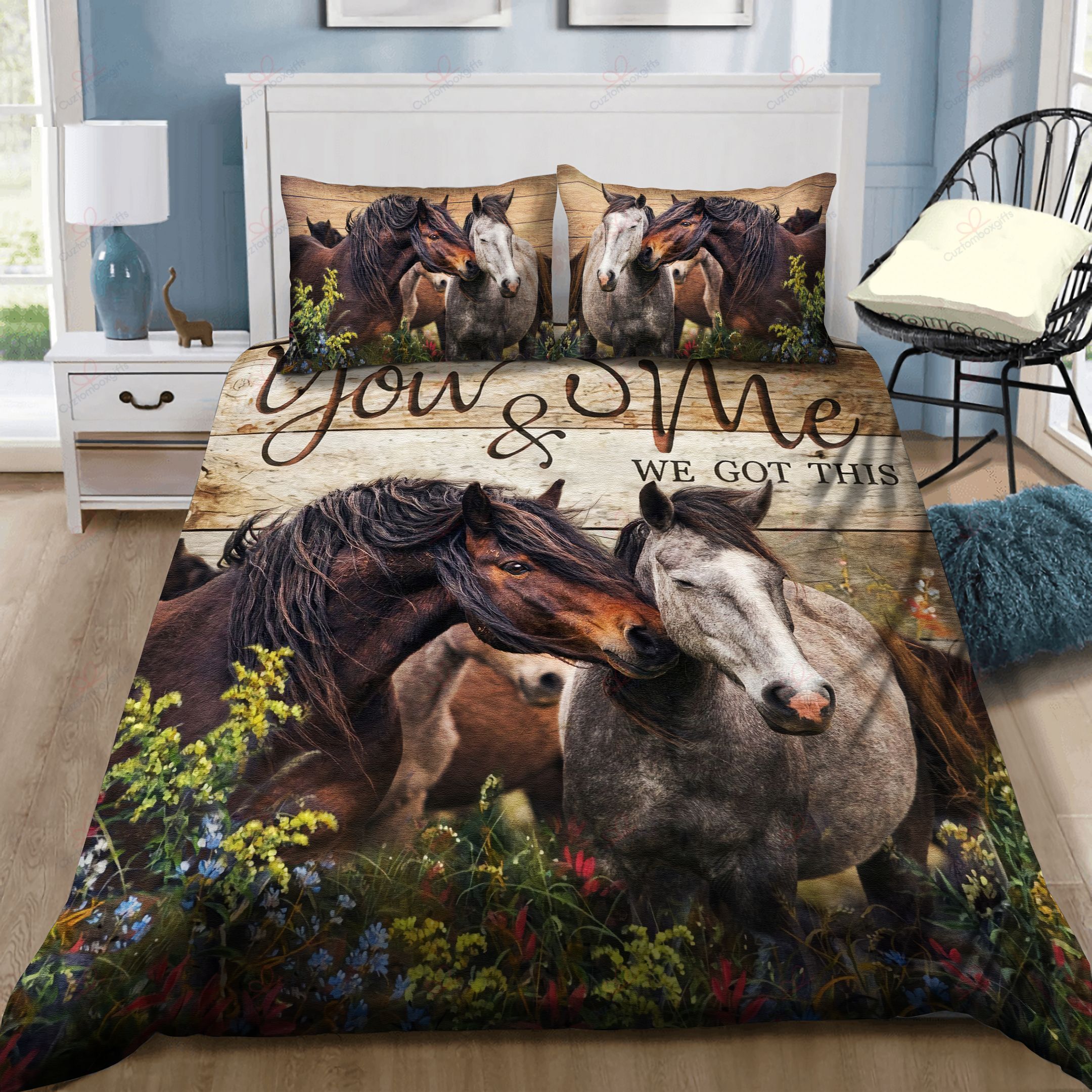 Horse Couple You And Me We Got This Bedding Set