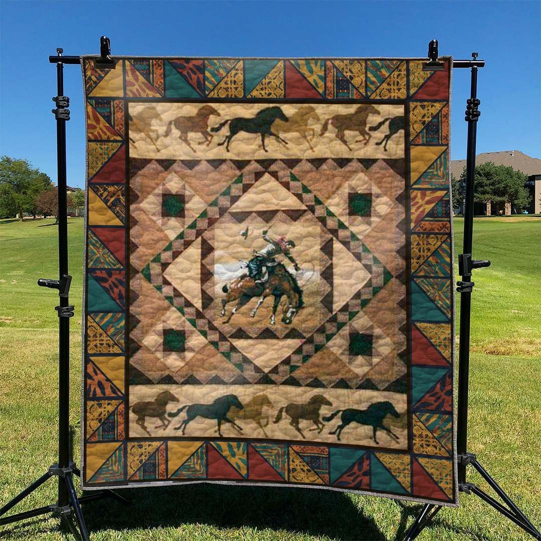 Horse Cowboy GS-CL-KC3006 Quilt Blanket