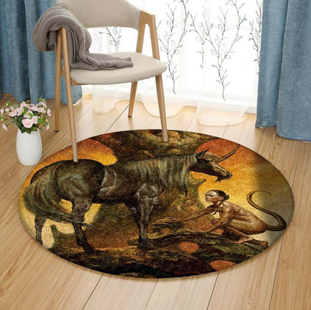 Horse Round Carpet