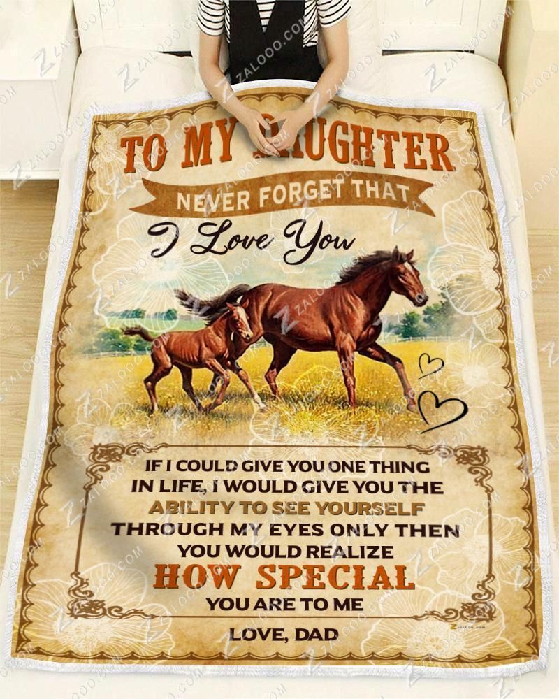Horse – Daughter -How Special You Are Fleece Blanket