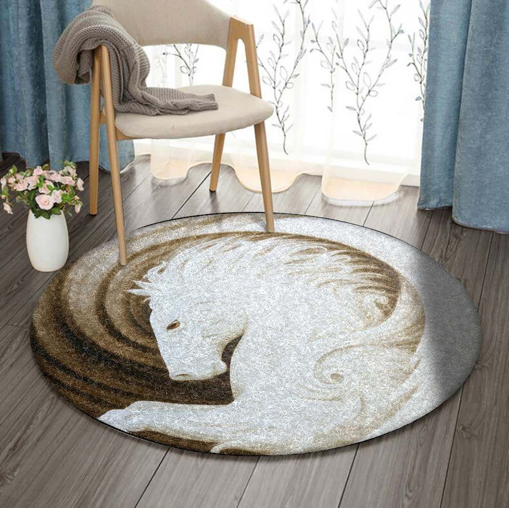 Horse Round Carpet