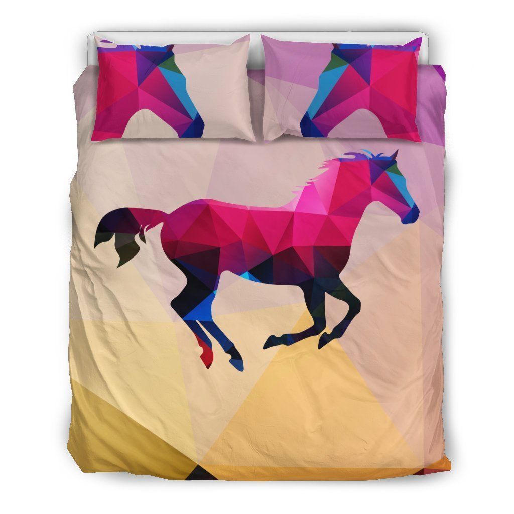 Horse Design Colorful Bedding Set