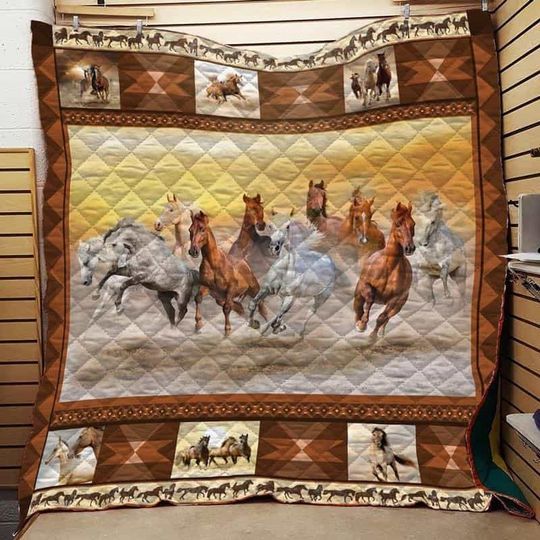 Horse DTC0412618 Quilt Blanket