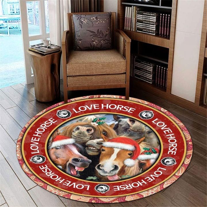 Horse Round Carpet