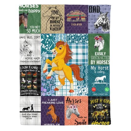 Horse Fleece Blanket