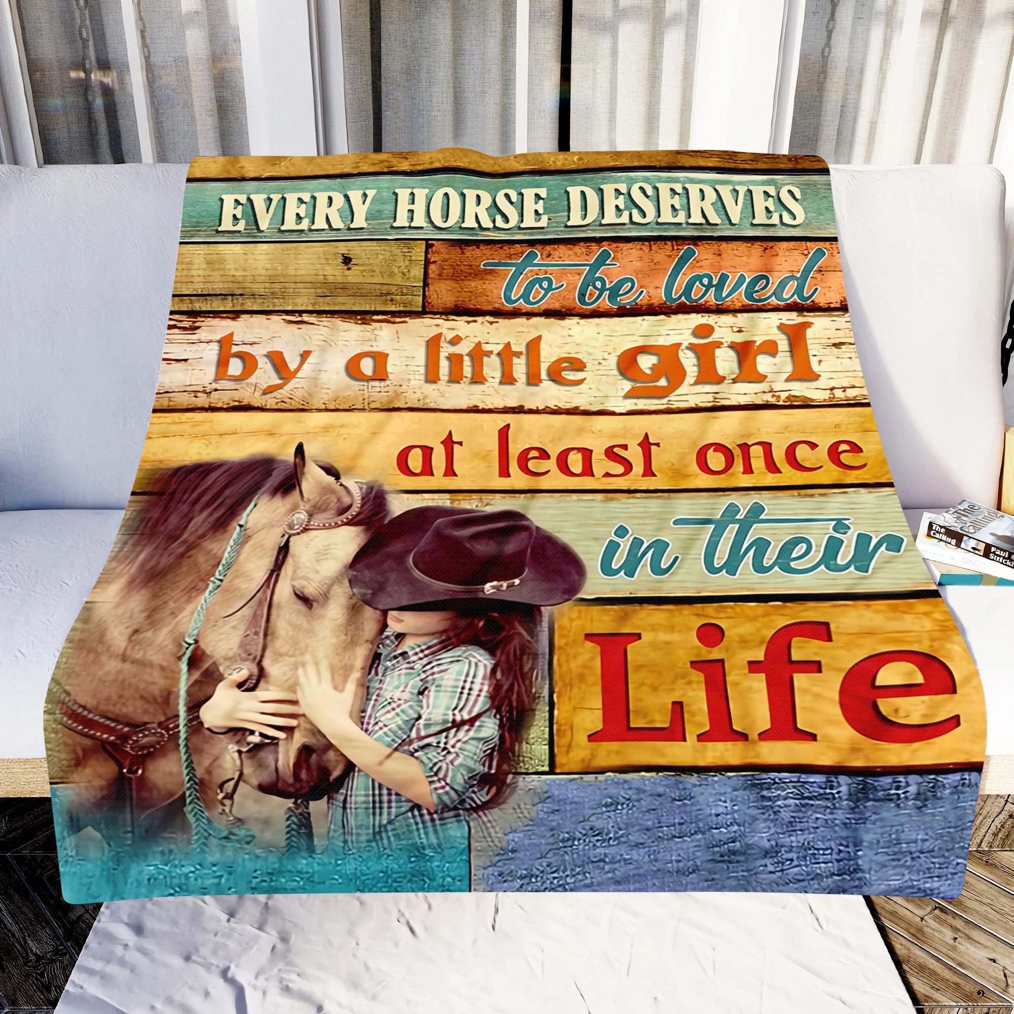 Horse Every Horse Deserves To Be Loved Fleece Blanket