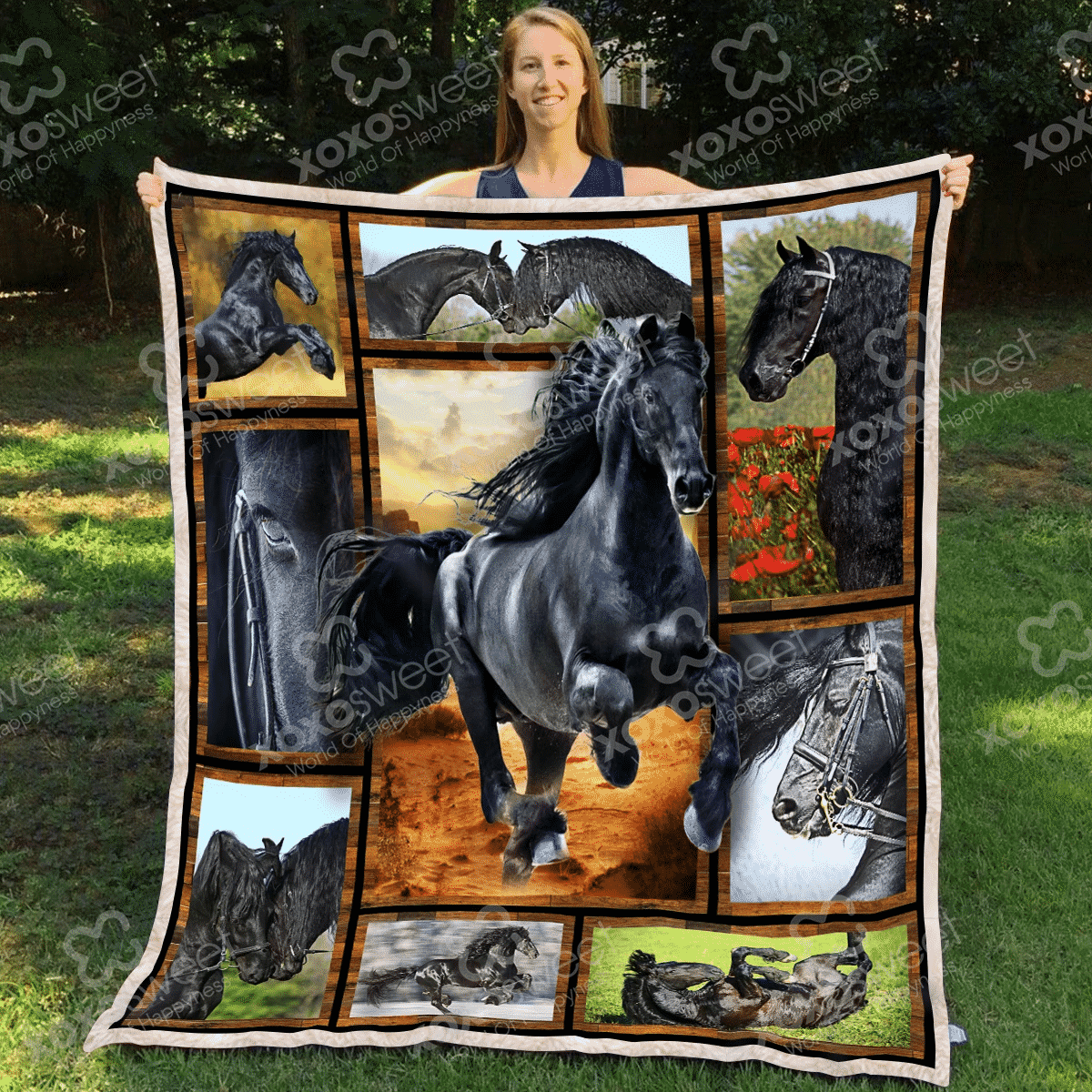 Horse Falling All In You Quilt Blanket DHC020120459TD