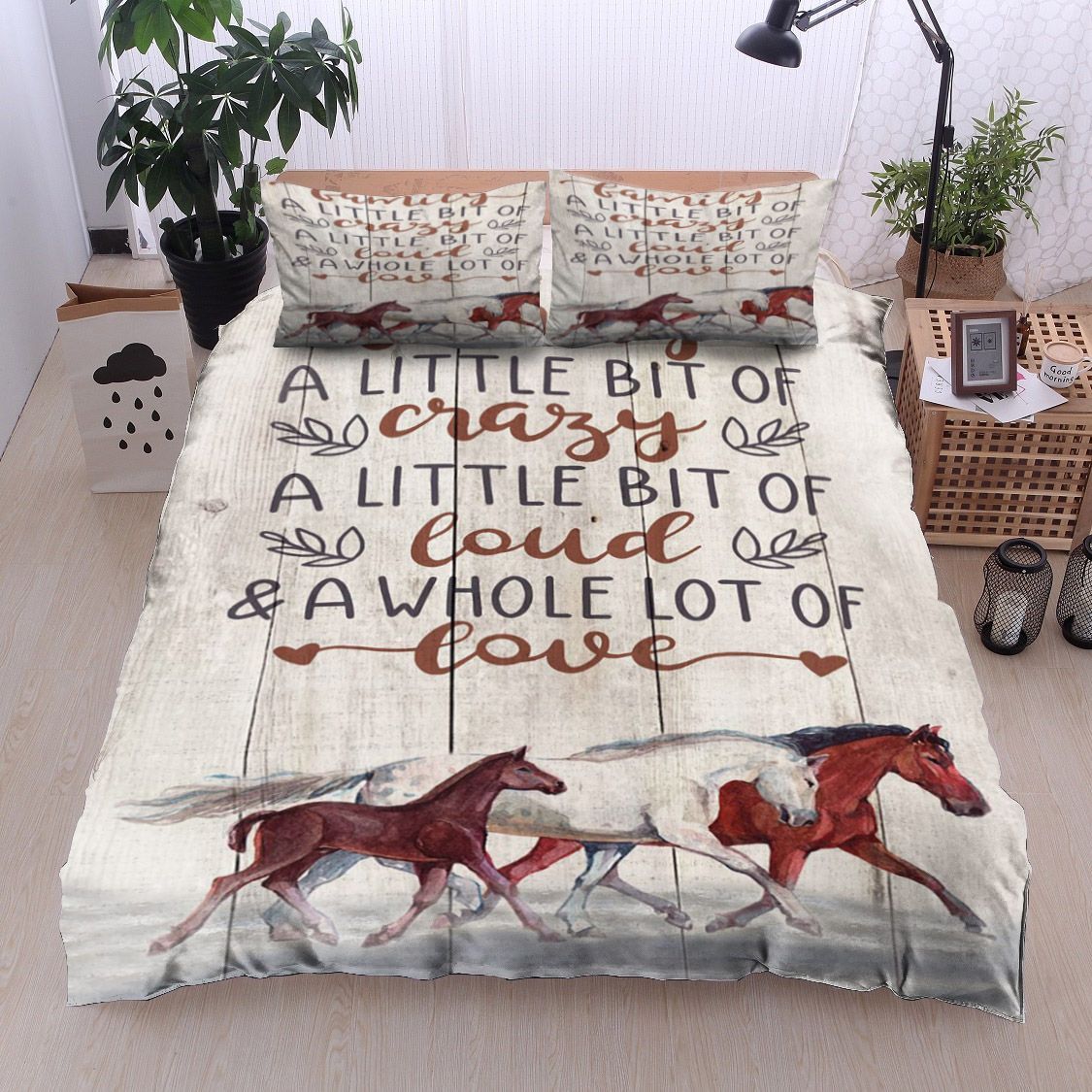 Horse Family Bedding Set