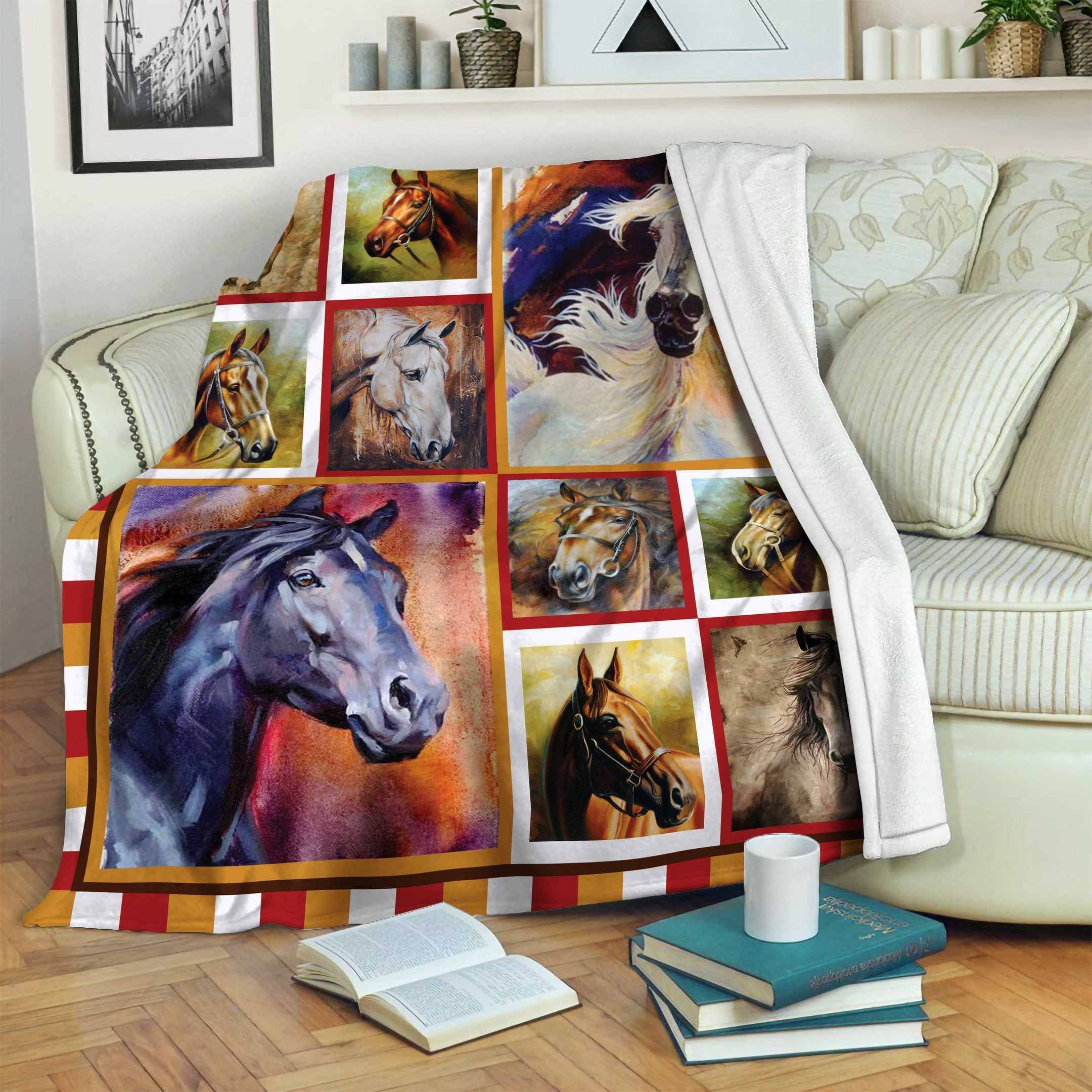 Horse Fleece Blanket