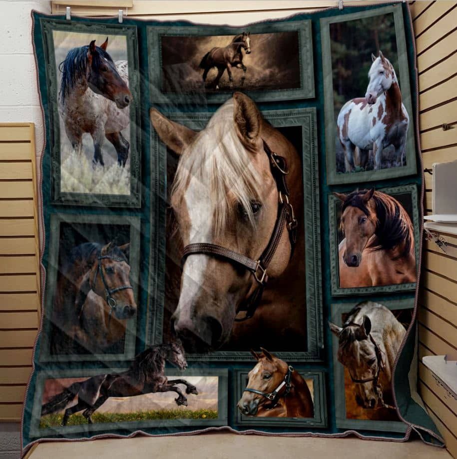 Horse Freedom In The Hill Quilt Blanket Dhc04011774Dd