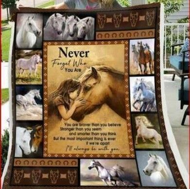 Horse Friendship Sherpa Fleece Blanket