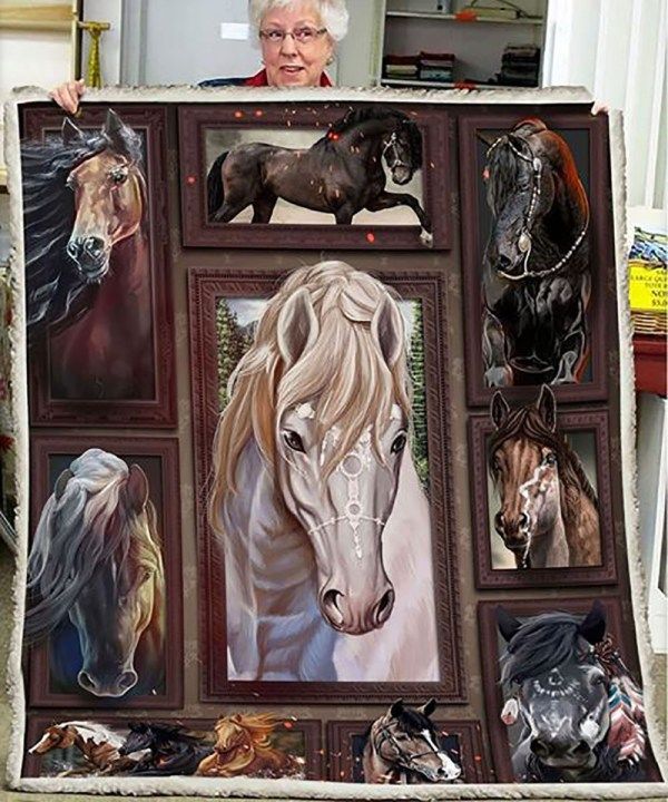 Horse Go Straight Quilt Blanket DHC3112342TD