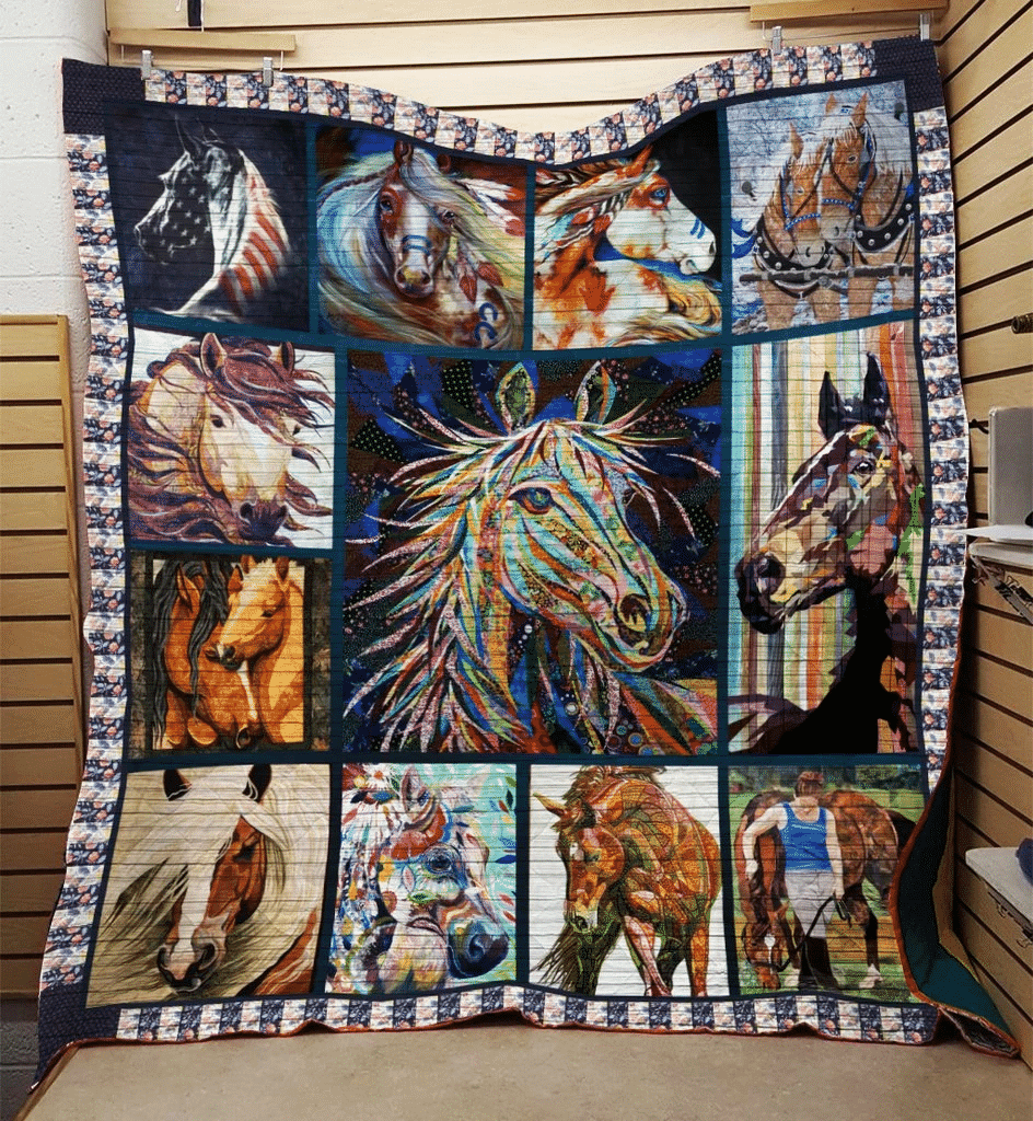 Horse Gradient Quilt Blanket DHC3112533TD