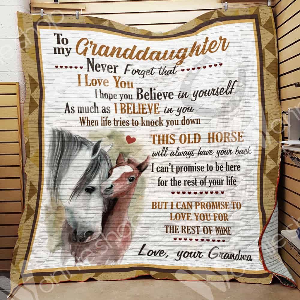 Horse Granddaughter LNT0312030 Quilt Blanket