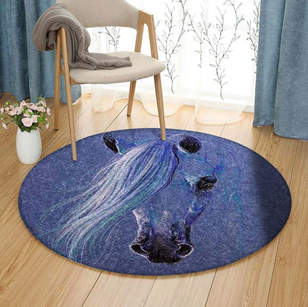 Horse Round Carpet