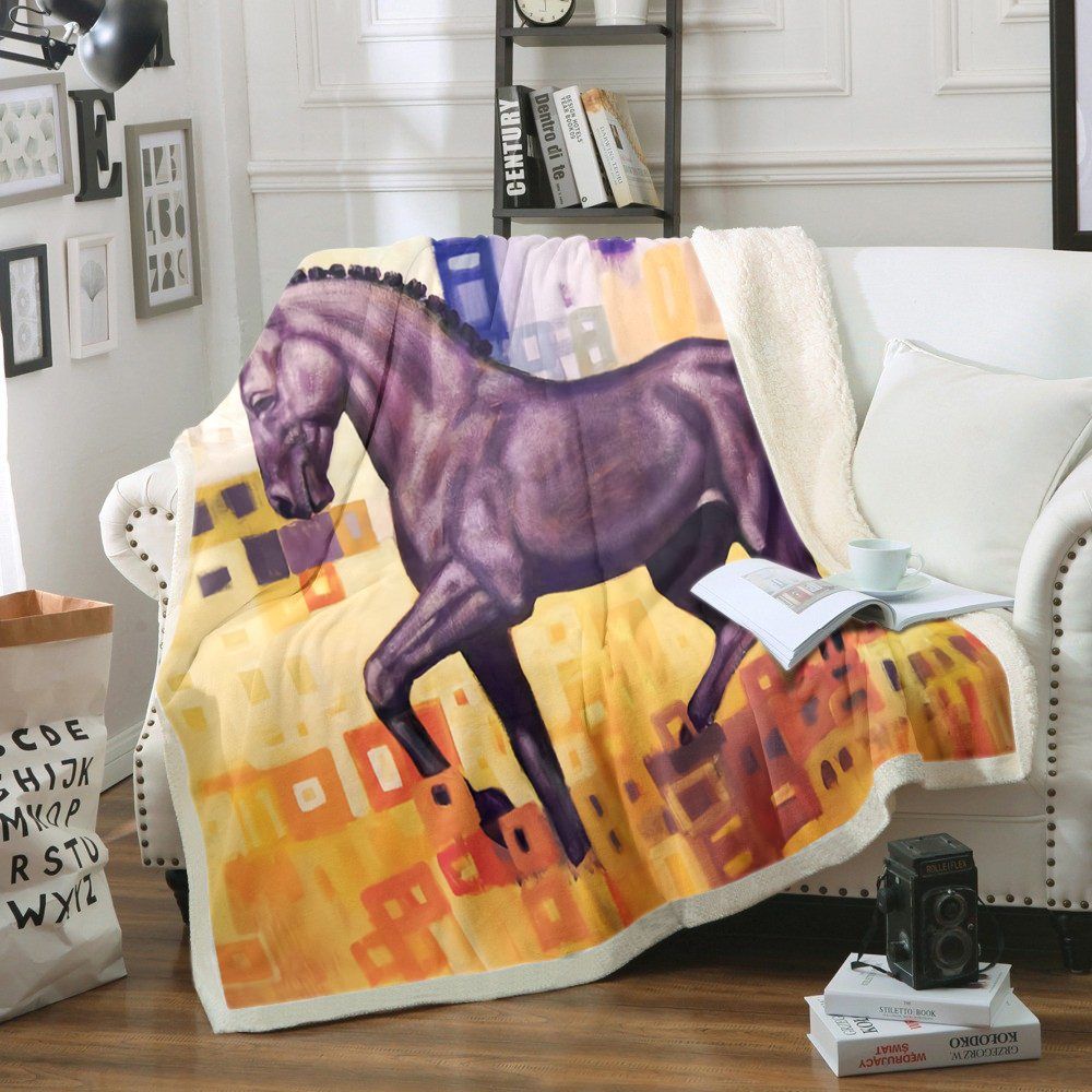 Horse Sherpa Fleece