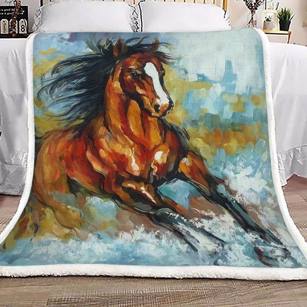 Horse Sherpa Fleece